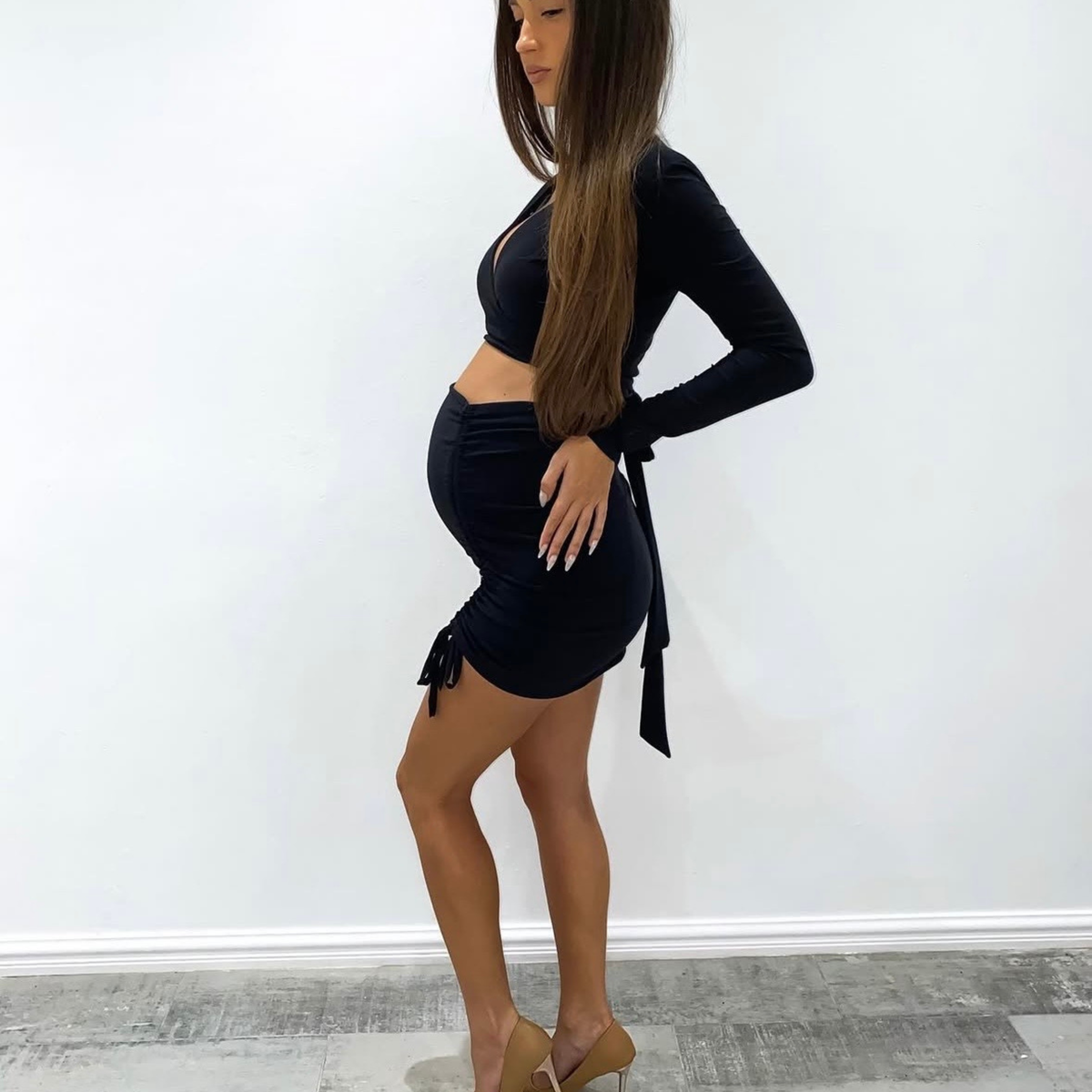 RUCHED BADDIE SKIRT